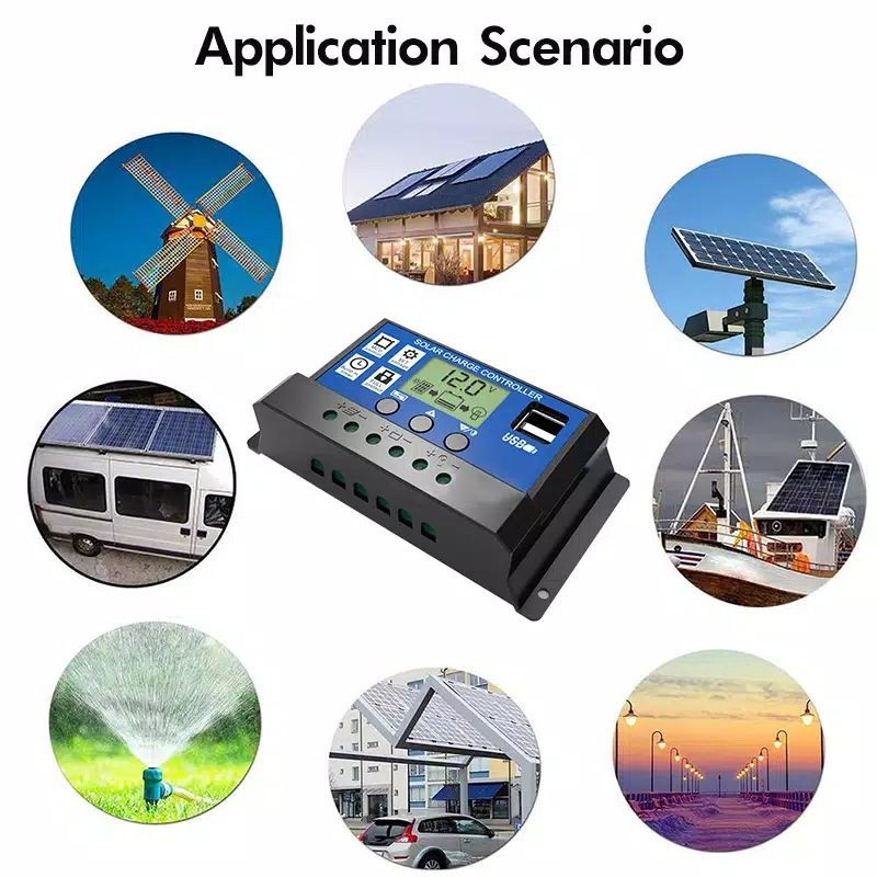 SOLAR PANEL CHARGER CONTROLLER PANEL SURYA 12V 24V INTELIGENT PWM