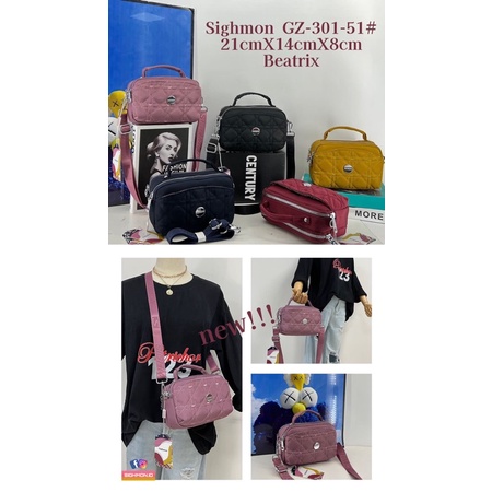 GZ-301-47 TAS WANITA IMPORT SIGHMON 2in1 JINJING DAN SELEMPANG