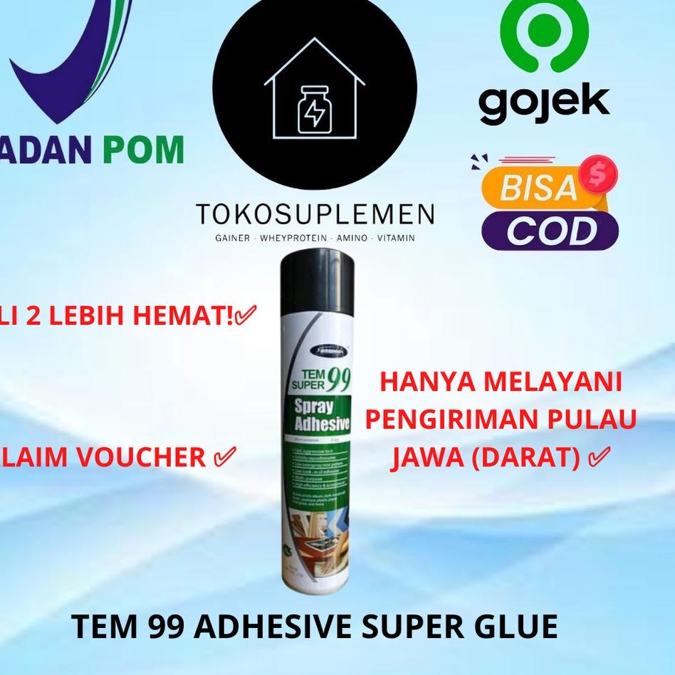 

New TEM 99 LEM SEMPROT ADHESIVE SPRAY CLEAR MOUNTING SPRAY HANYA MELAYANI PENGIRIMAN P. JAWA