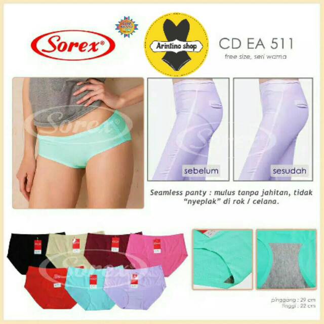 Cd Wanita Sorex EA511 Fit to L Seamless  Celana  Dalam  