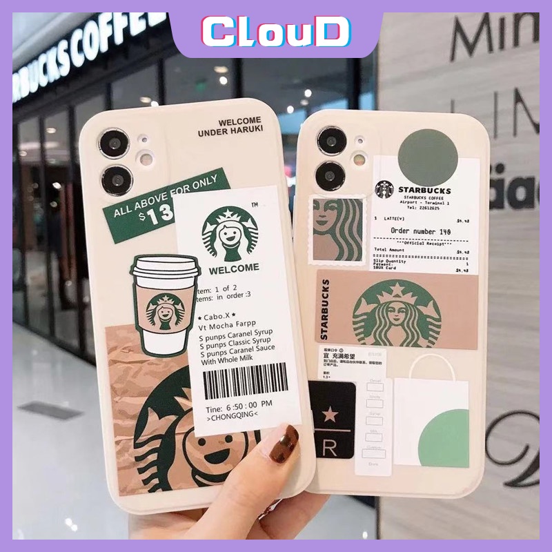 STARBUCKS Soft Case Tpu Motif Starbuck Untuk Realme C15 C25 C21Y C12 C25s C35 C11 2020 C21 C31 C20 C3 C25Y C21A C17 C11 2021 6i 6 6s 7 8i 5s 5i