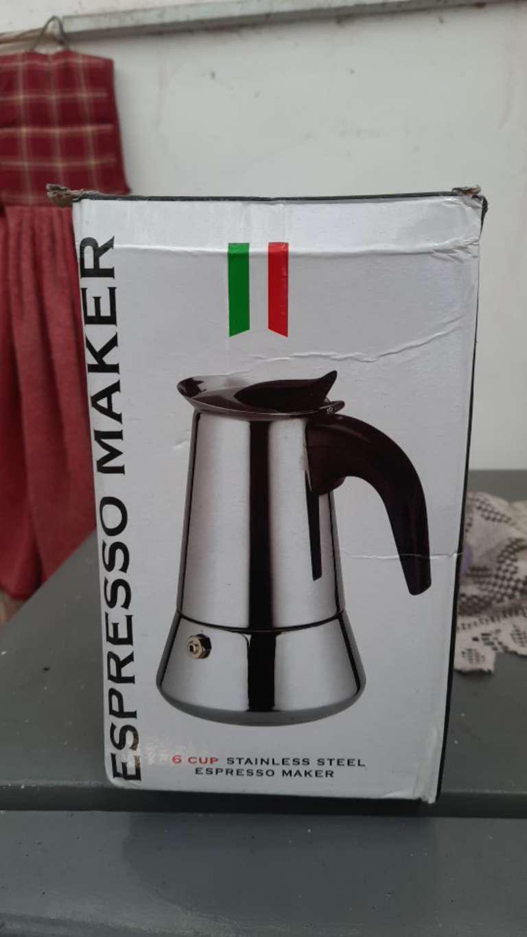 Espresso Coffee Maker Moka Pot Teko Stovetop Filter - Z21 - Silver