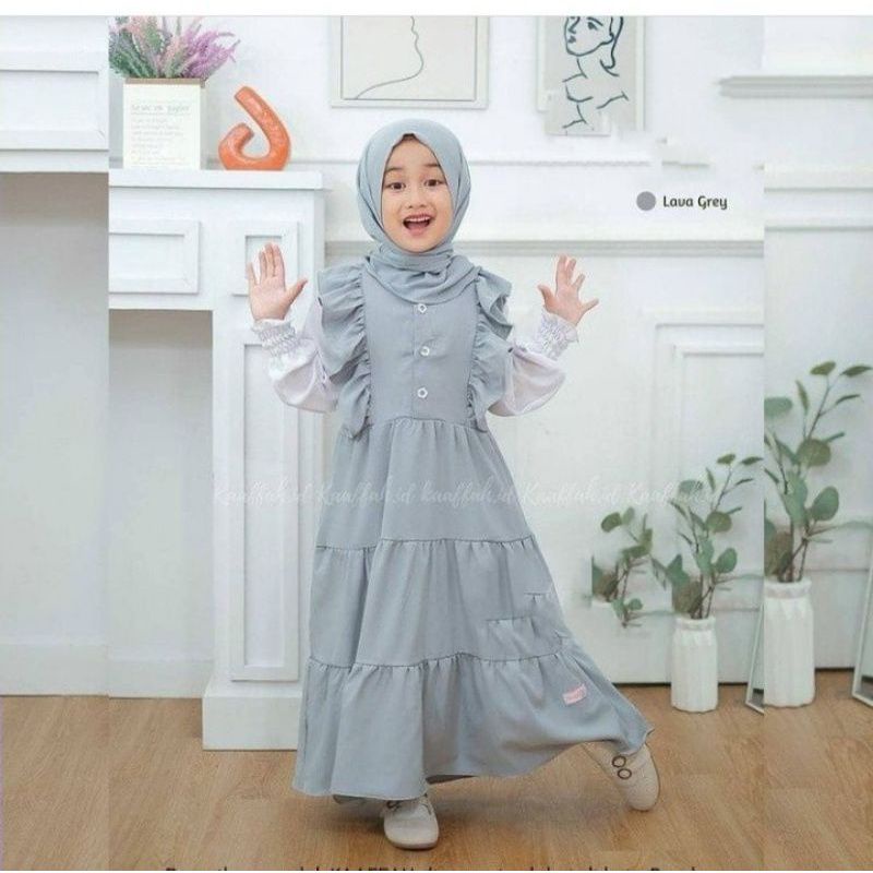 Gamis anak terbaru terlaris termurah/dress aqilah/fashion dress anak terbaru 2022 M L XL