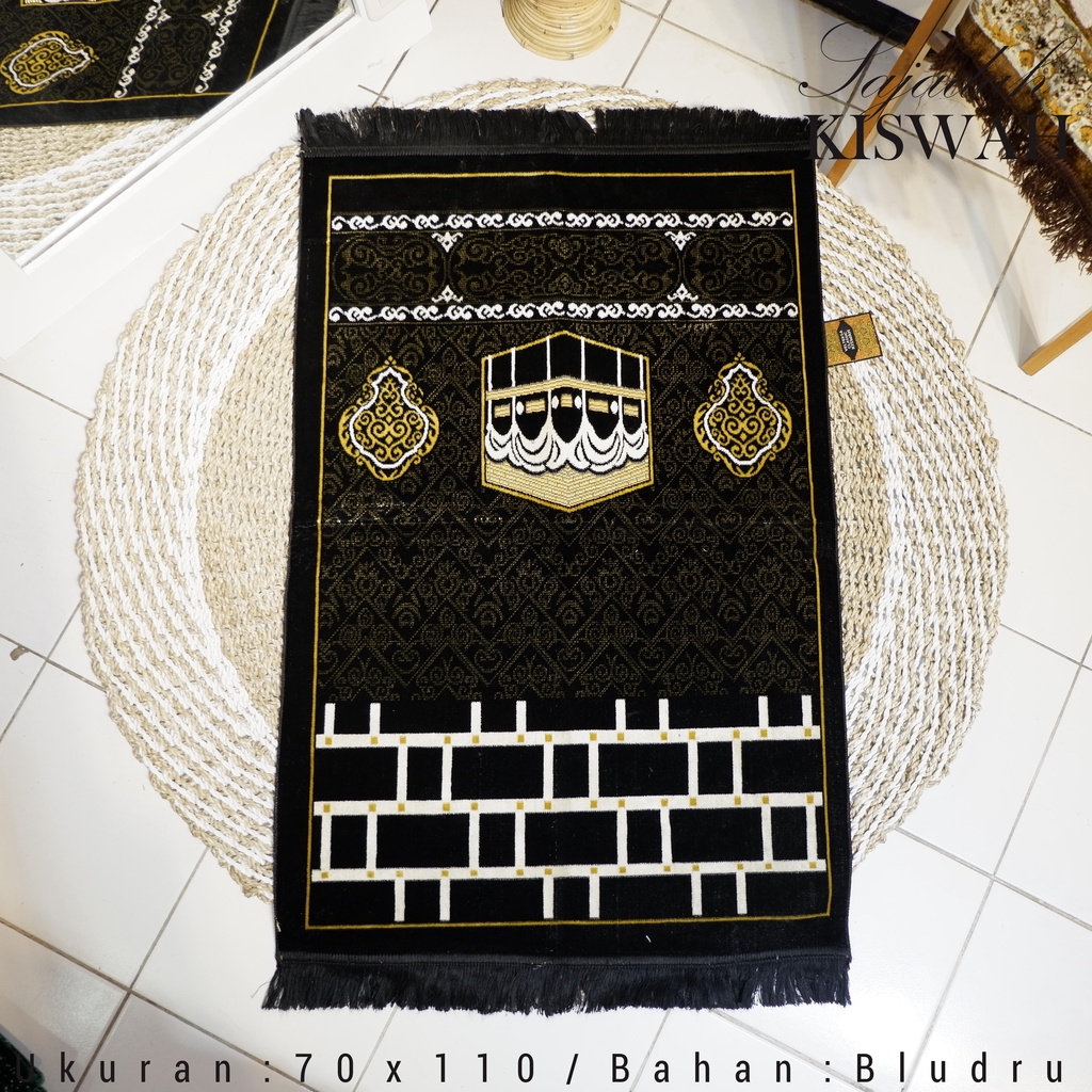 SAJADAH TURKI KISWAH EKSKLUSIF MOTIF LENGKAP MURAH UKURAN 70×110cm