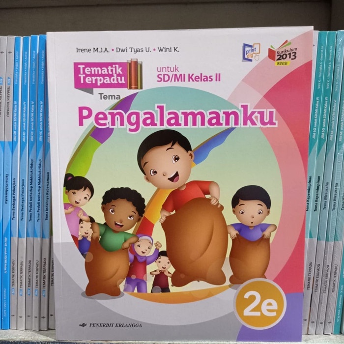 

❤BISA COD❤ BUKU TEMATIK TERPADU 2E KELAS 2 SD IRENE ERLANGGA K13N