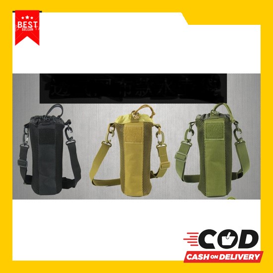 Flashsale - Tas Kanvas Paha Pria Tactical Multifungsi Warna Hitam Tas Selempang Army Tas Pinggang
