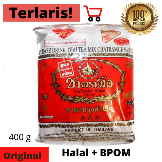 

[COD] Thai Tea Mix Number One Chatramue Brand 400 gram [COD]