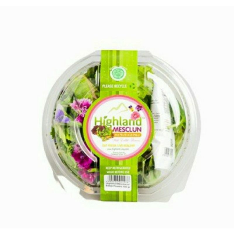 

Highland Mesclun mix edible flower salad | pack