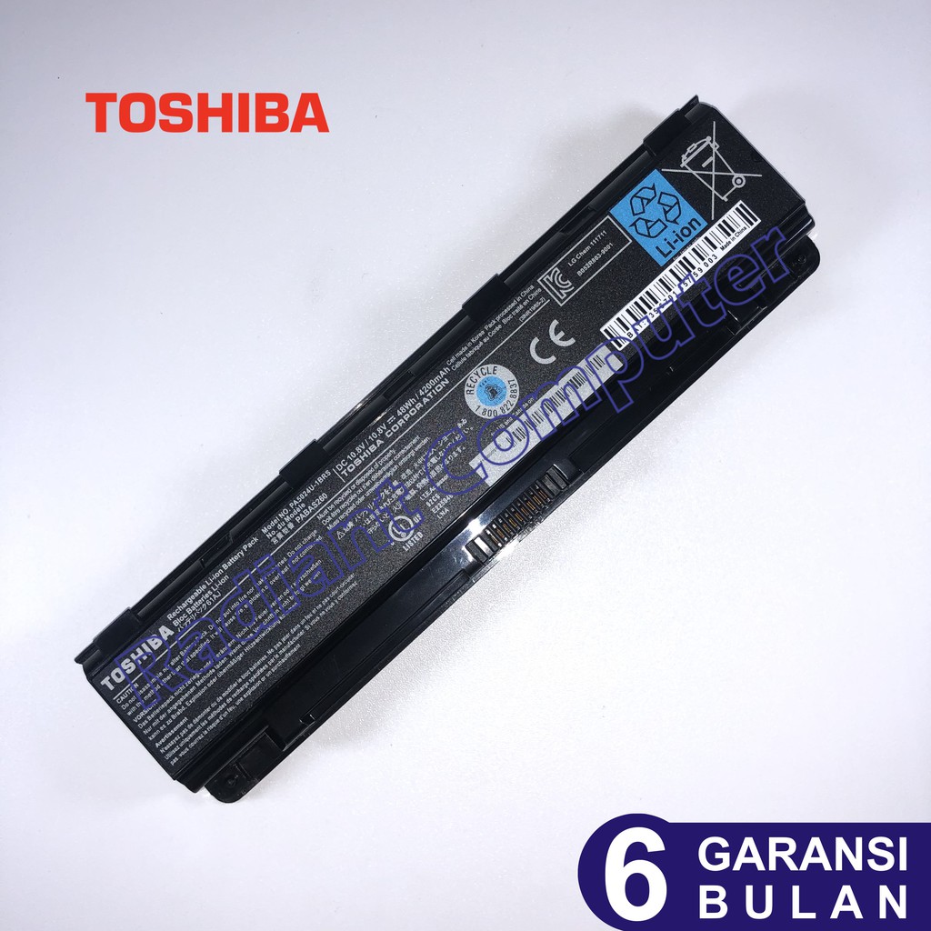 Baterai Toshiba Satellite P855 P870 P875 S800 S840 S845 S850