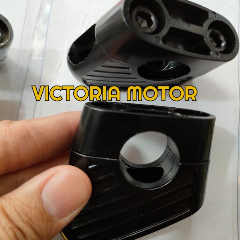 peninggi Stang/Pengundur stang  Raiser Stang Crom hitam Universal motor Besi