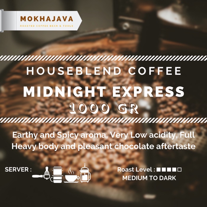 

⭐ BISA COD ⭐ House Blend Midnight Express 1000gr 1kg Robusta Arabica Coffee