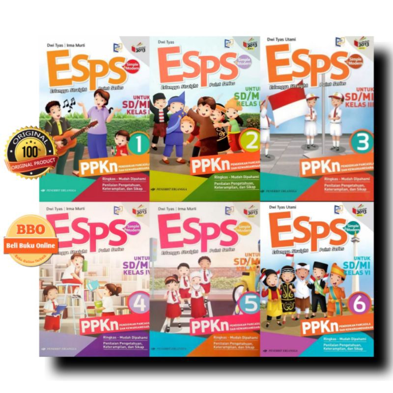 

ESPS PPKn SD/MI KELAS 1 2 3 4 5 6 PENERBIT ERLANGGA - BELI BUKU ONLINE Best Seller
