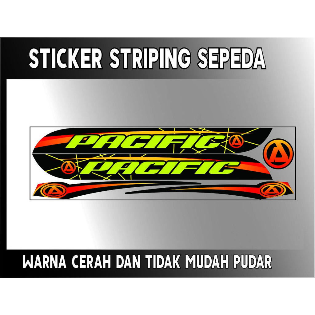 KAFFA STIKER STRIPING VARIASI STICKER SEPEDA BIKE TO PACIFIC POLET