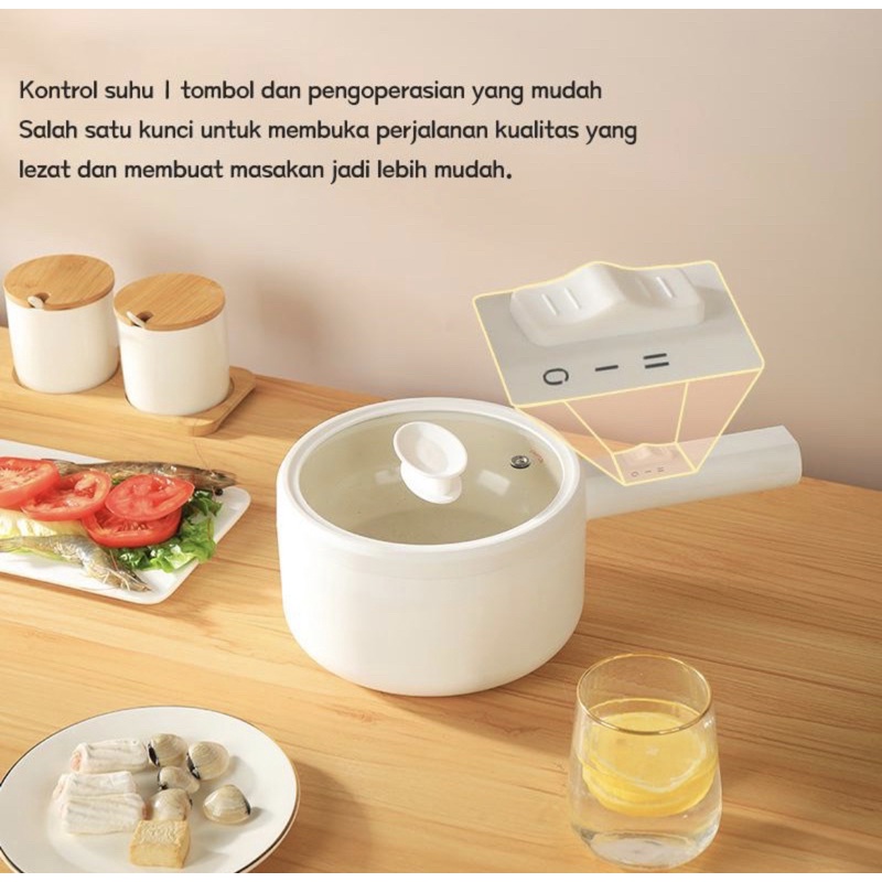 Han River Panci Listrik Multifungsi 1.5 Liter Panci Elektrik