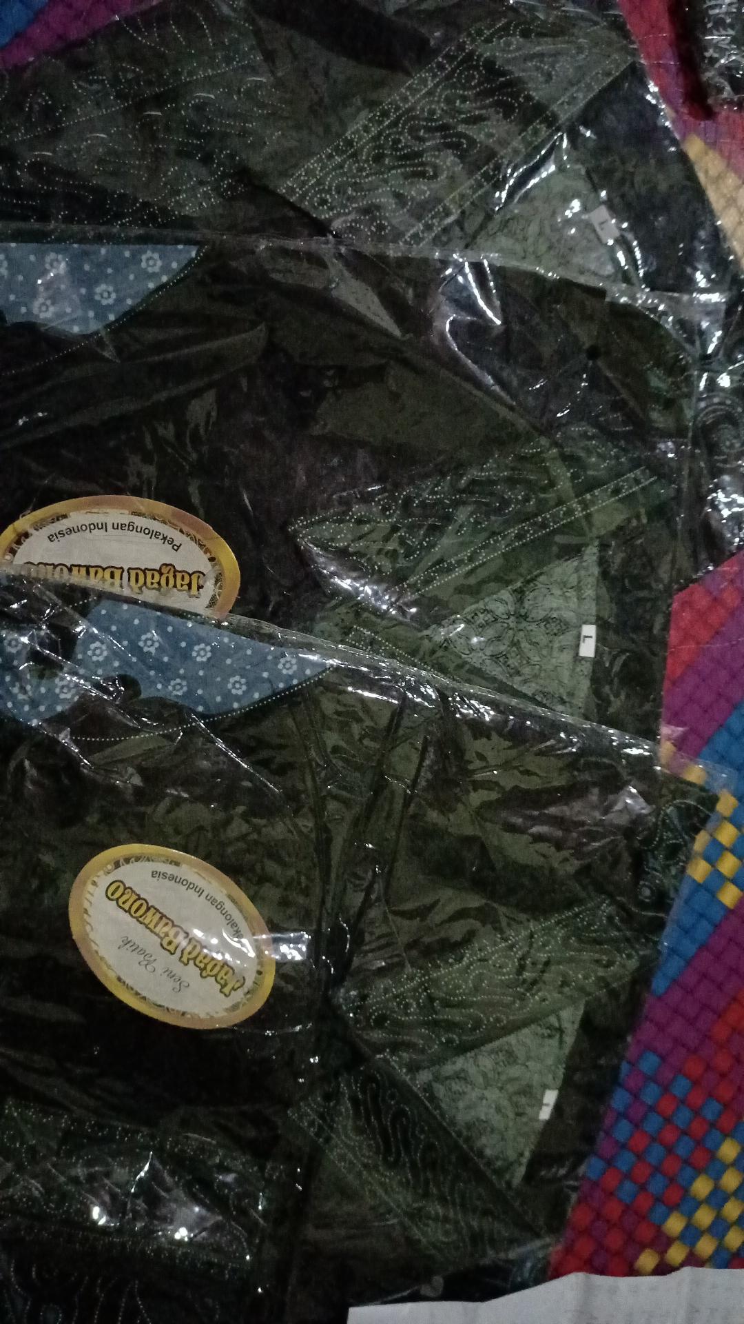 Baju Batik Nu Motif Satu Abad Nu Mengabdi Dan Urangan/cabut Warna Primis