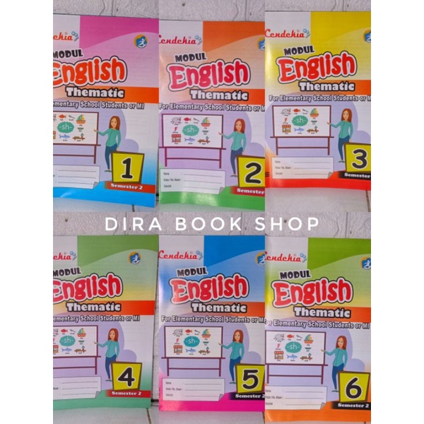 semester 2 LKS modul ENGLISH kelas 1 2 3 4 5 6 cendekia 2022