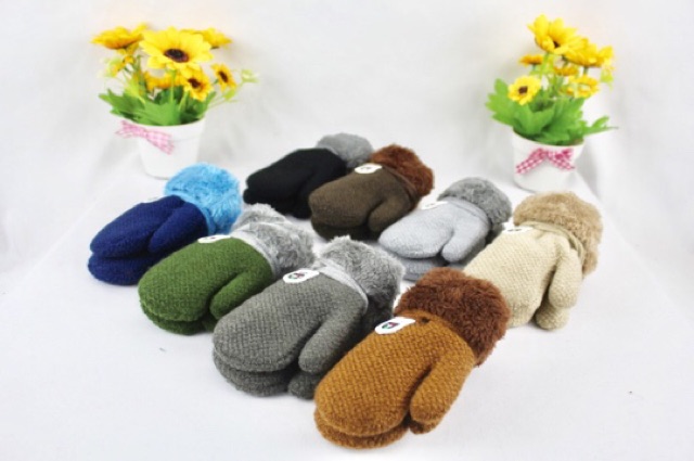 IMPORT MOLLAD Glove Leaf Kids Sarung Tangan Anak Rajut Wool Musim Dingin Winter Glove Leaf