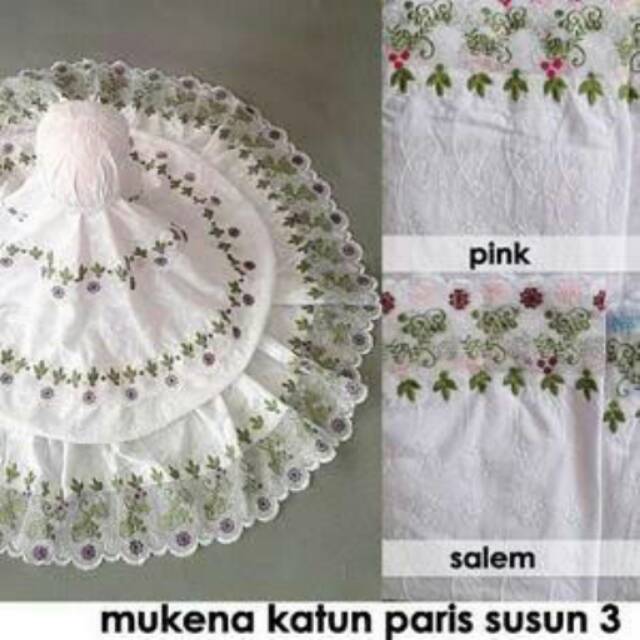 Mukena Terusan Katun Paris