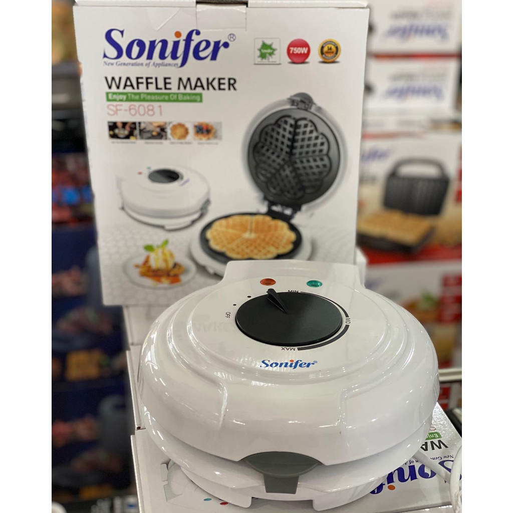 SONIFER Flower Waffle Maker Croffle Maker bentuk Love (+) FREE BUKU RESEP