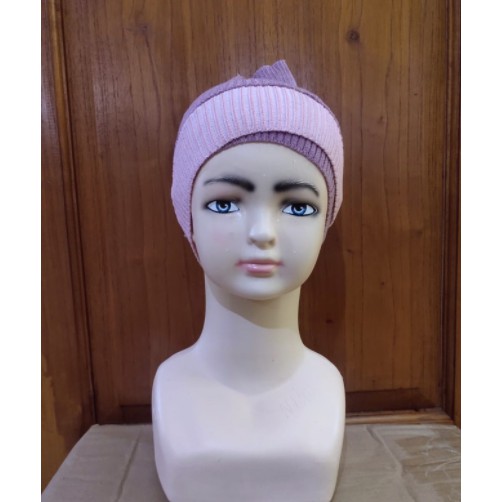 TURBAN ANAK RAJUT SILANG/AISYAH