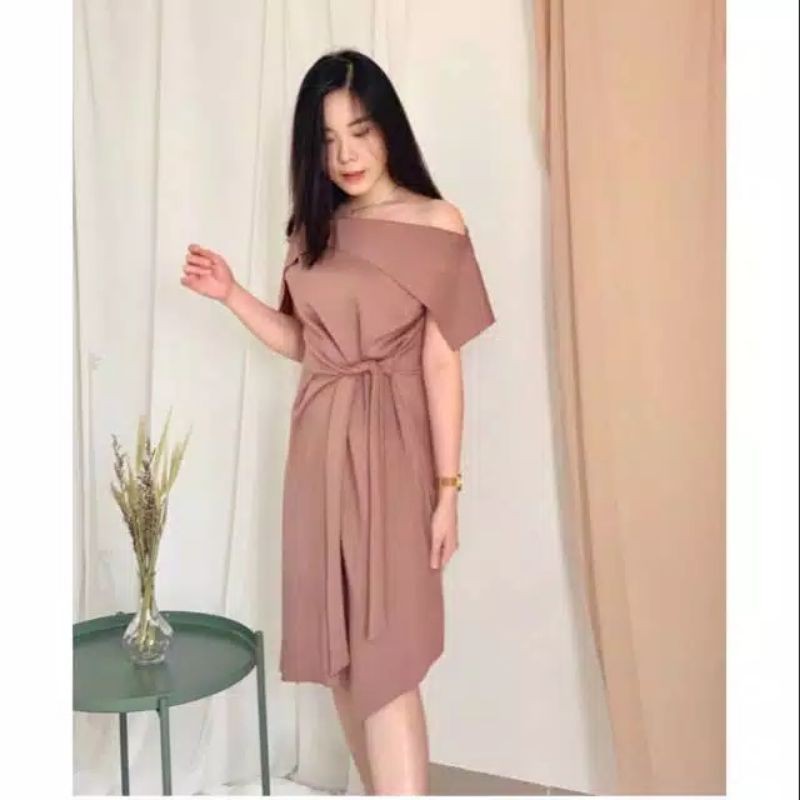 DRESS POPLIN IMPORT WANITA
