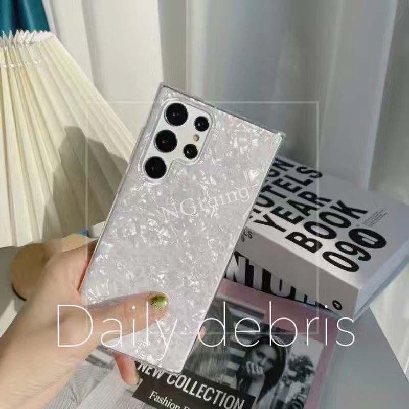 Samsung Galaxy S21 FE 5G S22 Plus 5G S22 Ultra 5G Case Bahan Tpu Motif Kerang Berkilau