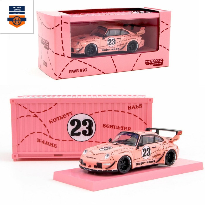 Tarmac Works 1/64 Porsche RWB 993 Sopranos Pink Pig