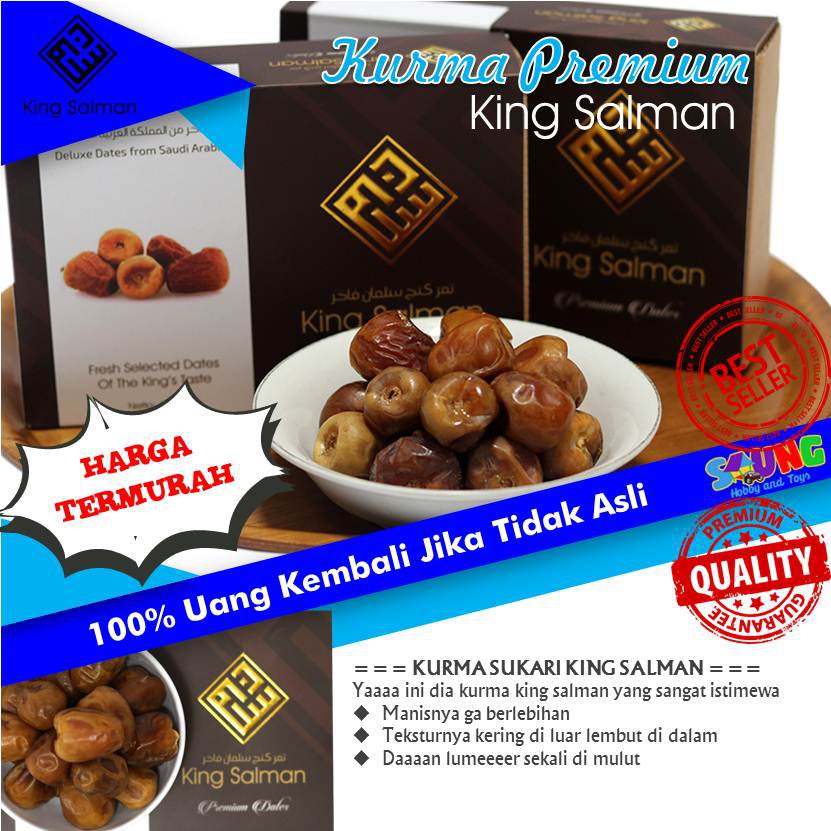 

KURMA SUKARI KURMA KING SALMAN PREMIUM ORIGINAL BEST SELLER - KURMA ENAK MURAH KUALITAS RAJA