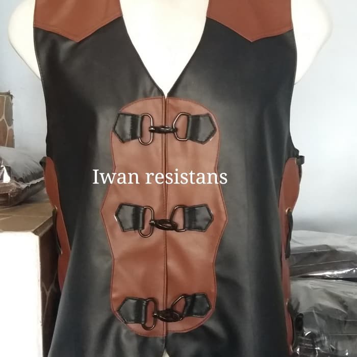 Rompi Kulit Sintetis,Rompi kulit pria ,rompi kulit motor, jaket rompi