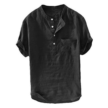 Baju Kurta Koko Bahan Katun Premium Ikhwan Pria Dewasa Polos Lengan Pendek  Ukuran Jumbo 3XL/4XL/5XL