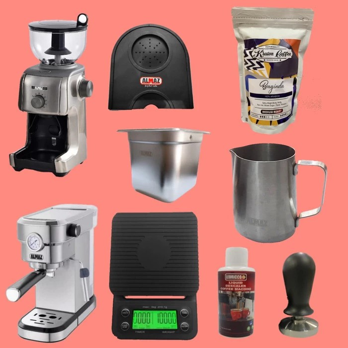 PAKET KOMPLIT MESIN KOPI MEREK ALMAZ BUAT KEDAI COFFEE MAKER