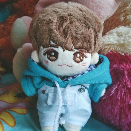 Doll Lucas WayV 15cm Tshirt Kaos Hoodie Overall Doll Clothes NCT SuperM