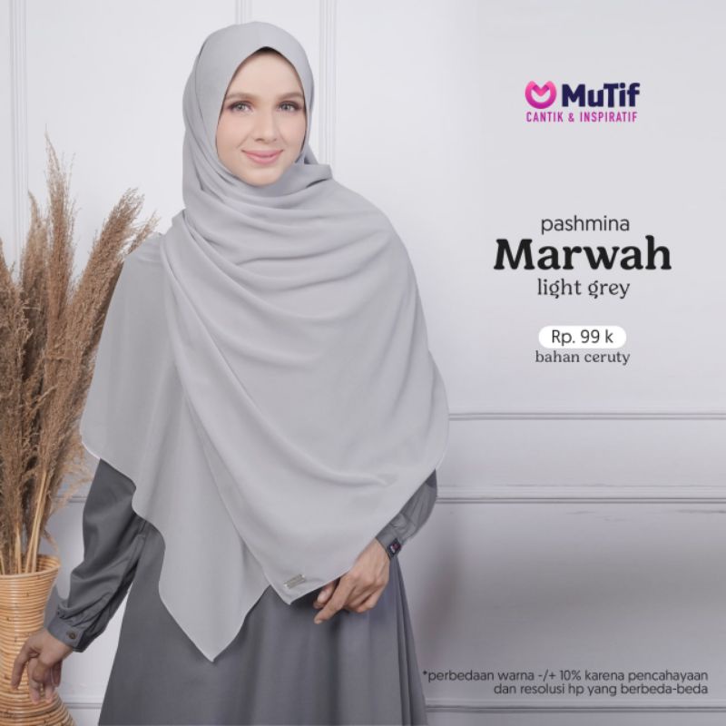 Pashmina Marwah Mutif Kerudung