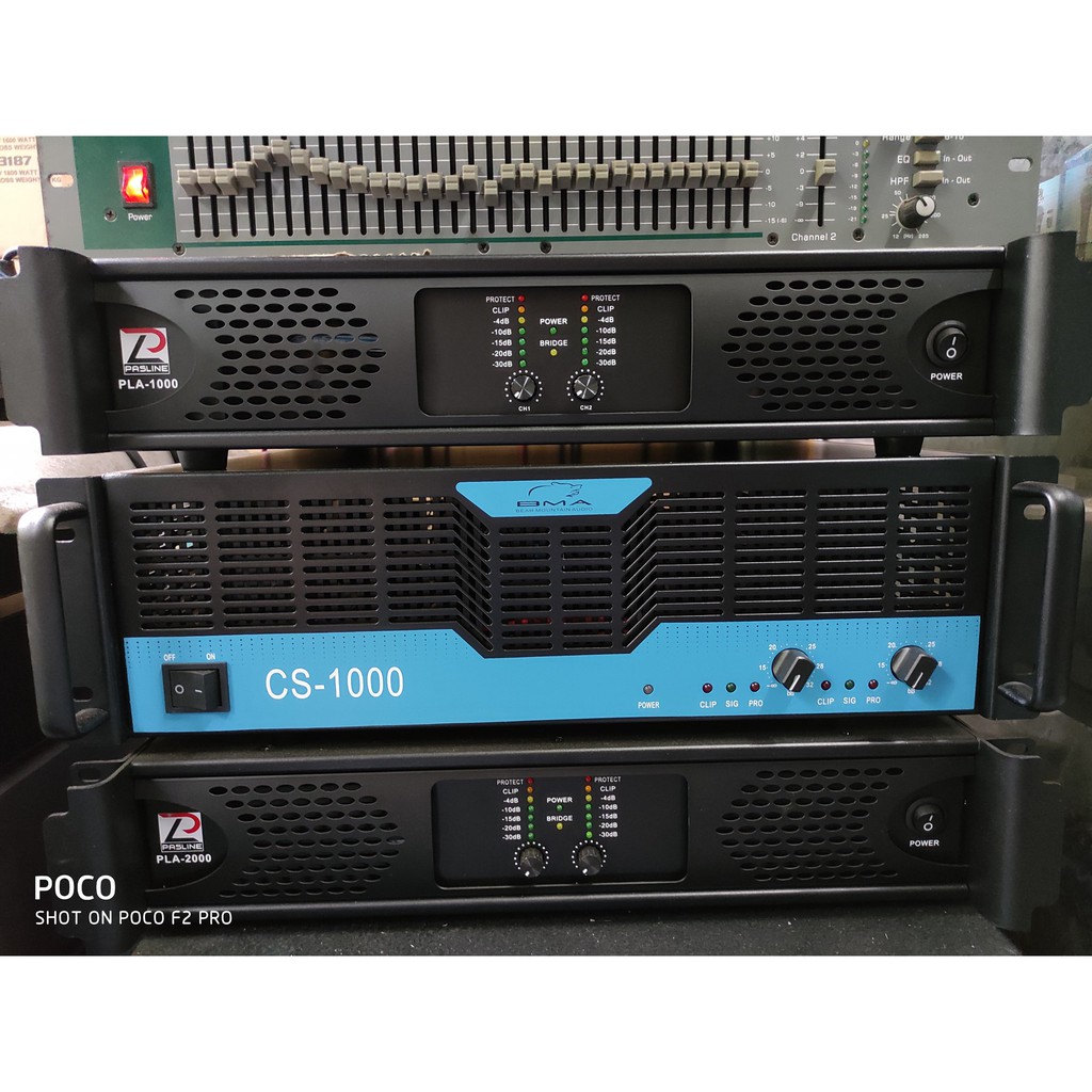 Power Pasline PLA-1000 PLA1000 kelas H 2x600 Watt