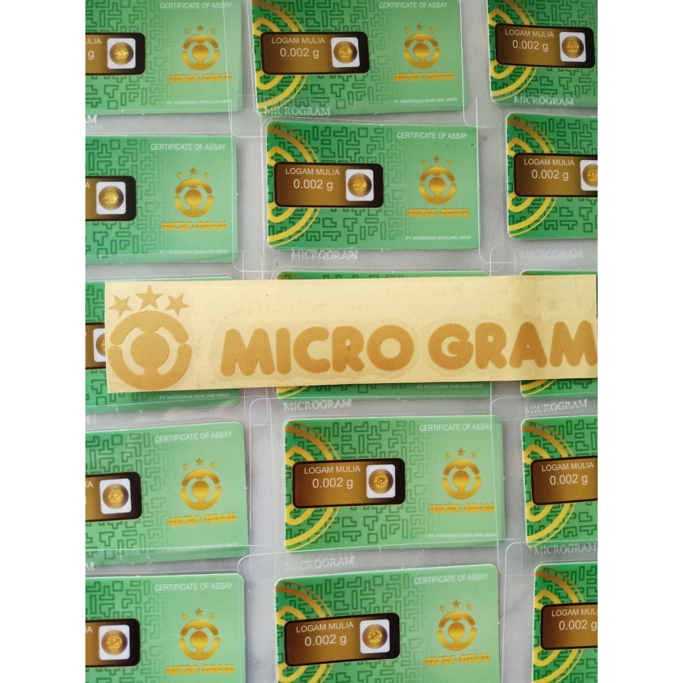 MICROGRAM Logam Mulia Emas Mini 0.002 Gram