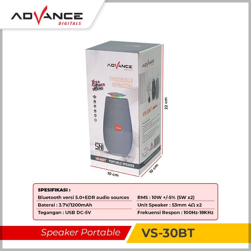 Speaker Portable Advance VS30 BT V2