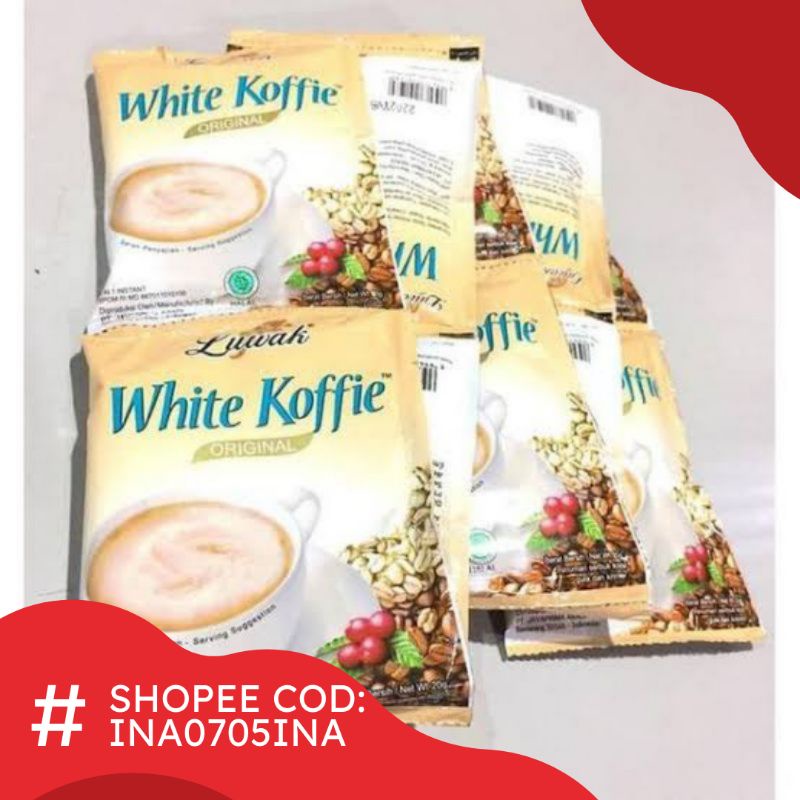 Kopi Luwak White Coffe 1 Renteng 10 sachet