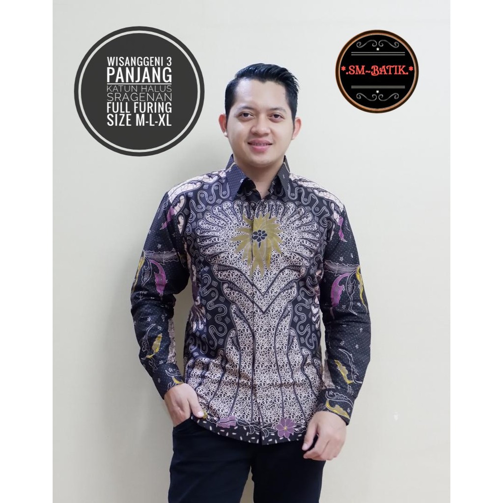 WISANGGENI 3 SM BATIKSOLOAMANAH KEMEJA BAJU BATIK PRIA SOLO LENGAN PANJANG PENDEK LAPIS FURING ATASAN BATIK PREMIUM MODERN KATUN HALUS ERLANGGA PRATOMO ETNICHO HOODIE CENDRAWASIH DJAYAGUNA KLABANG BIRU CAKRABUANA BINTARA MERAK ABU HANA BOLERO GODONG ABANG