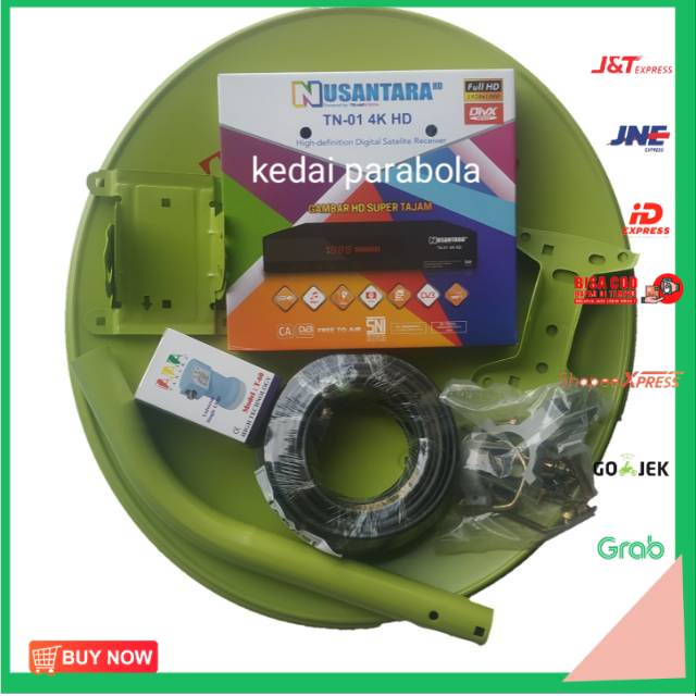 [[[BISA COD]]] Paket Parabola mini 45 cm + Receiver parabola nusantara hd tranvision