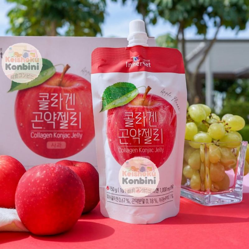 

Innerset Collagen Konjak Jelly Apple / jelly / makanan korea / makanan diet / minuman diet / diet / makanan impor / minuman korea