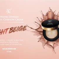 SYB CUSHION CREAM WATERPROOF WARNA LIGHT BEIGE water offered soreil