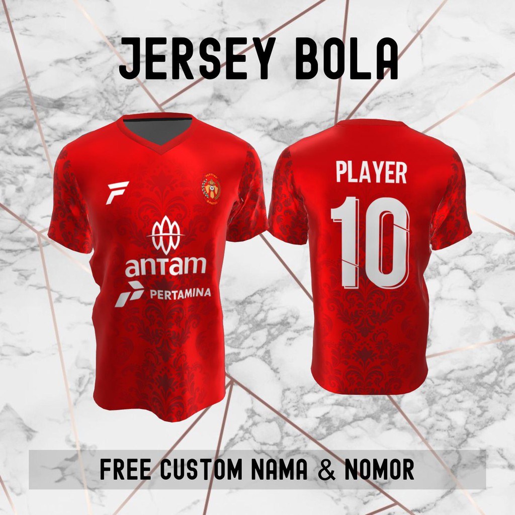 Jersey Batik Persiba Bantul Klub Bola Baju Kaos Custom Nama dan Nomor Punggung - 986