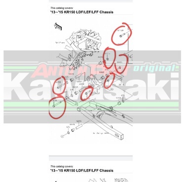 Baut dan mur unitrack ninja R ss original