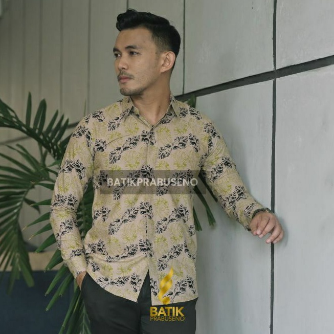 PRABUSENO // Tarendra Batik Pria Kemeja Batik Lengan Panjang pendek Baju Kerja Kantoran 
Atasan Pria