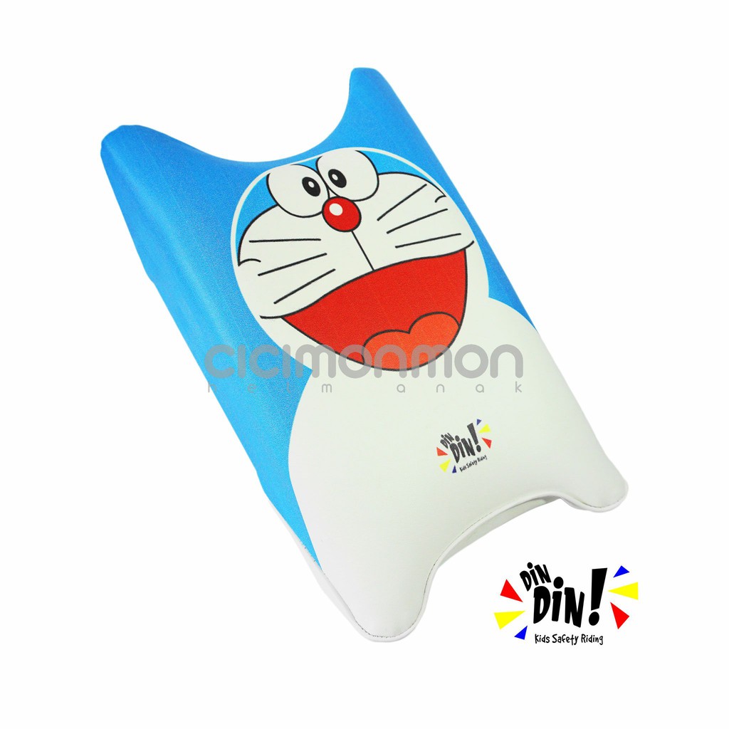 Dindin Kids Sadel Jok Motor Portabel Kursi Boncengan Depan Untuk Anak Motif Doraemon Print