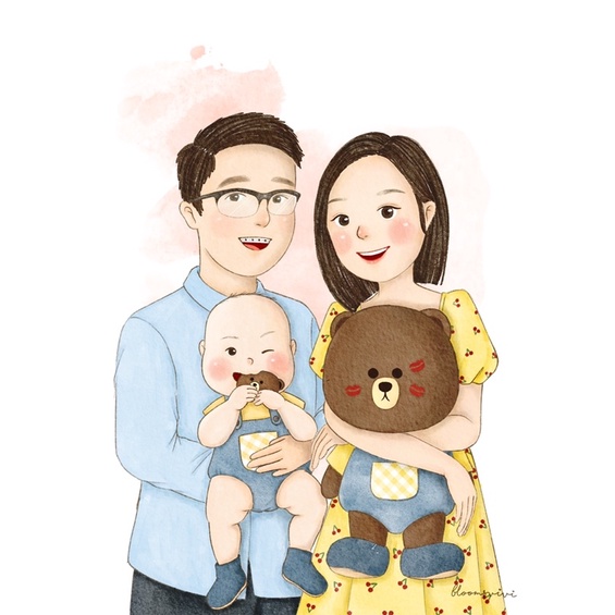 ilustrasi pasangan couple wisuda graduation illustration ilustrasi gambar kartun wajah