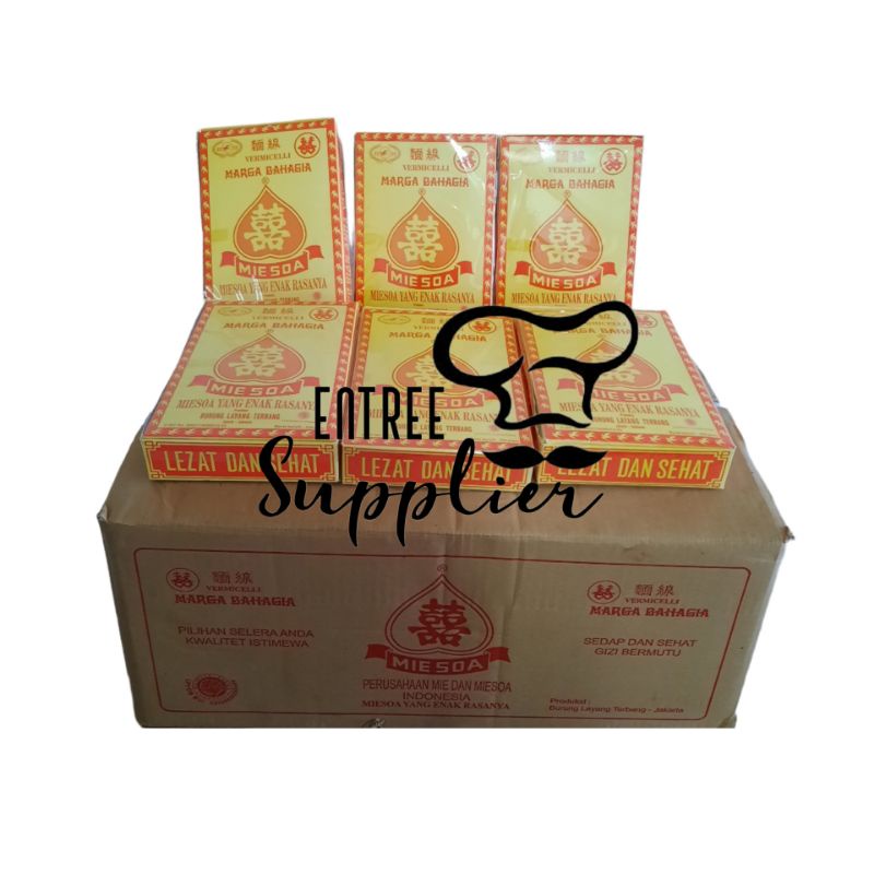 

VERMICELLI MIESOA MARGA BAHAGIA 250gr 1 DUS ISI 24 KOTAK
