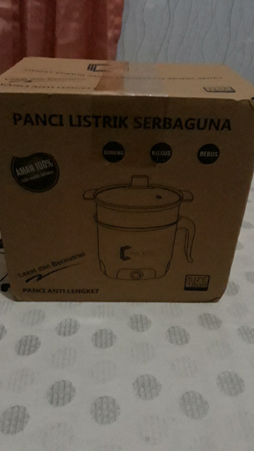 Canel&co Goreng Panci Listrik Multifunctional Electric Frying Pan Panci Listrik Lapisan Teflon