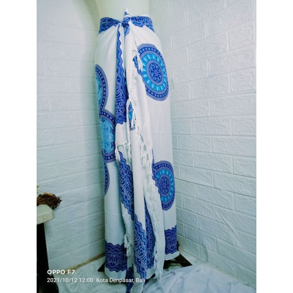 SARUNG PANTAI#SARUNG BALI OLEH OLEH BALI#SARUNG PANTAI BALI#-Putih biru