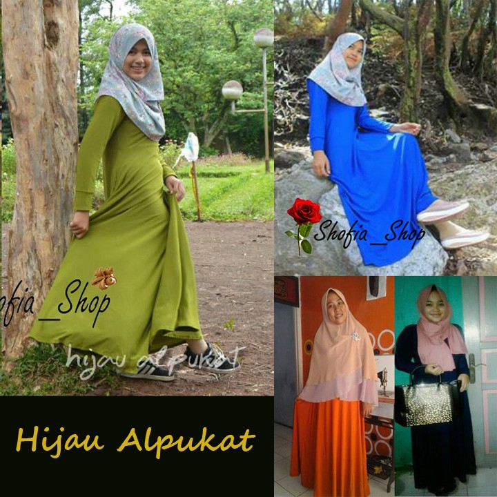 Dress Baju Gamis Hijau Alpukat Jersey Muslimah L Fit To Xl Promo Per Buah Harga Grosir Shopee Indonesia